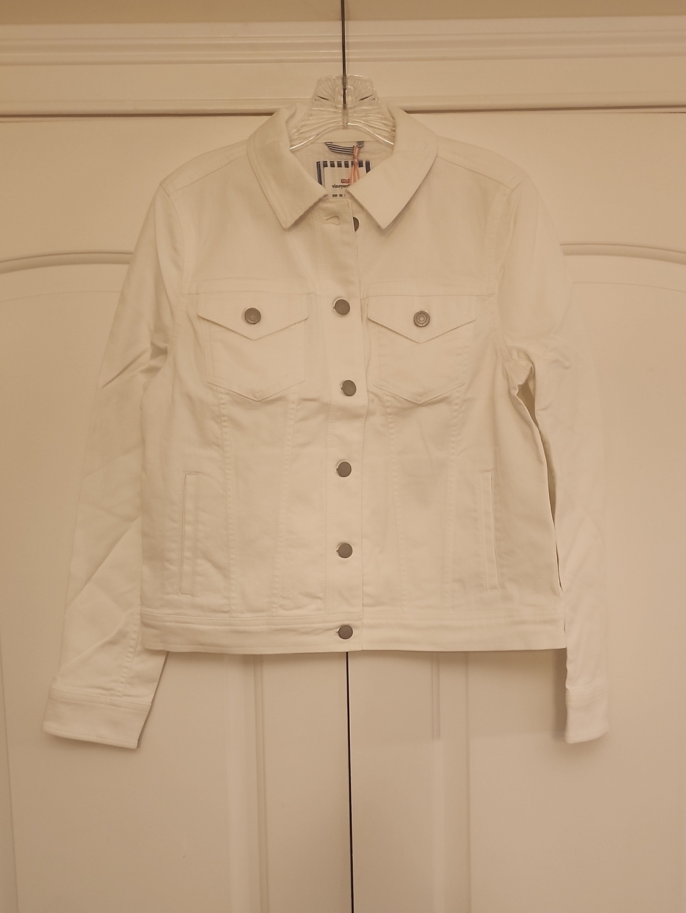 Vineyard Vines White Denim Jean Jacket